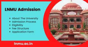 LNMU UG Admission 2025-29 Online Application Form 2025
