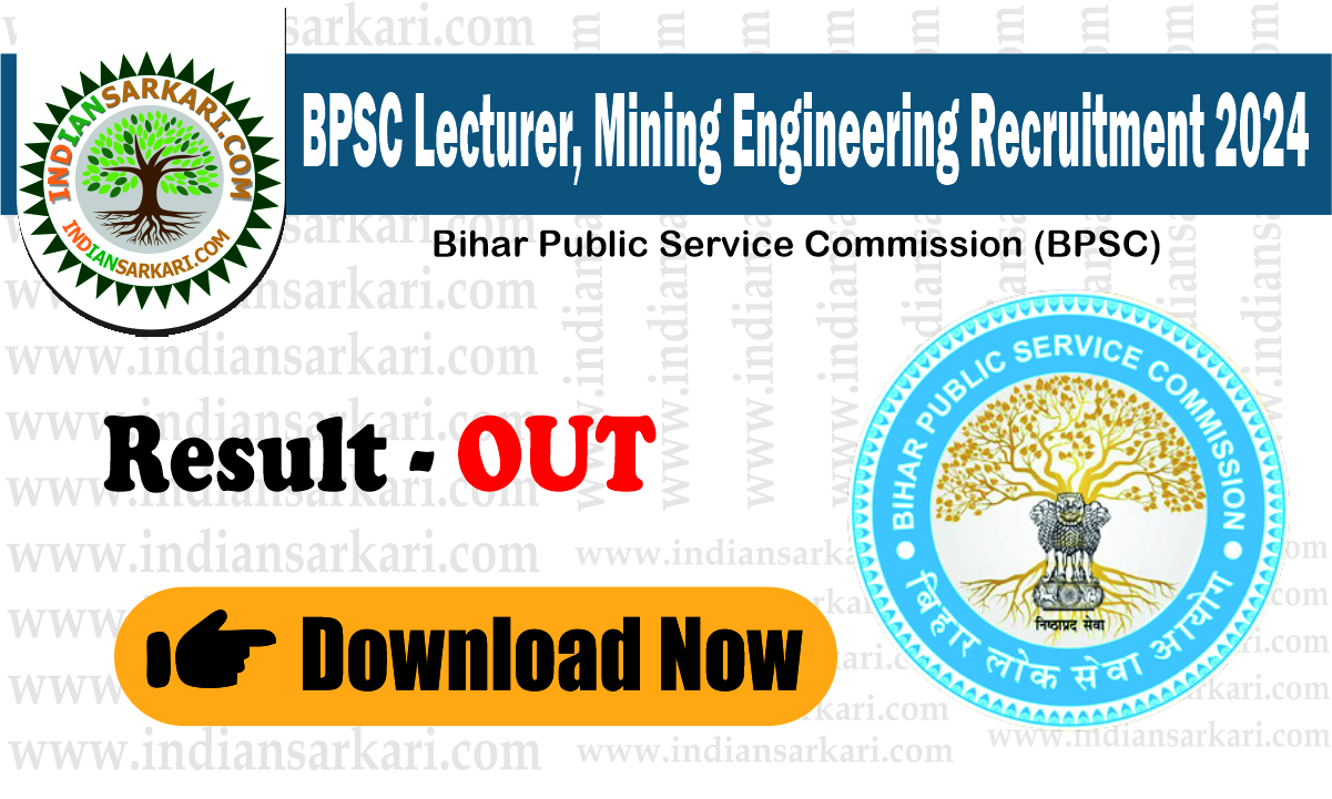 bpsc lecture result BPSC Lecturer Mining Engineering Result Download 2025