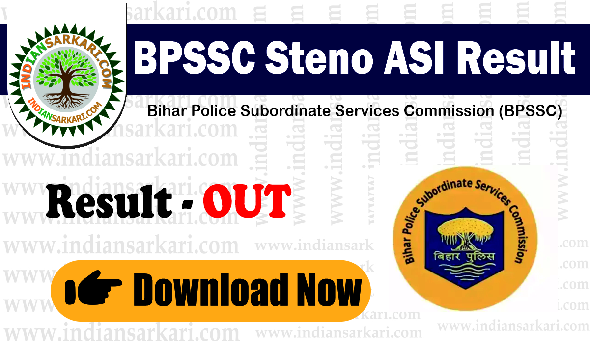 bpsc1 result BPSSC Steno ASI Result 2024 Out Download Now
