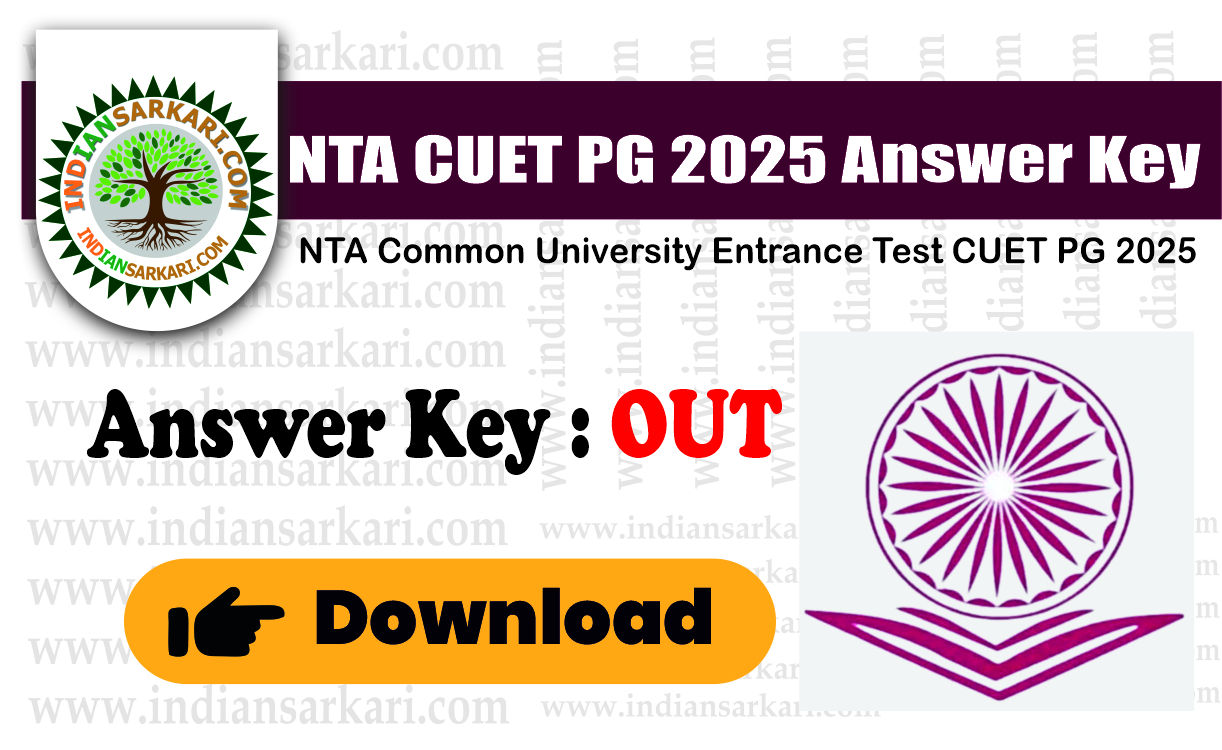 cuet pg answer out NTA Common University Entrance Test CUET PG 2025 Answer Key