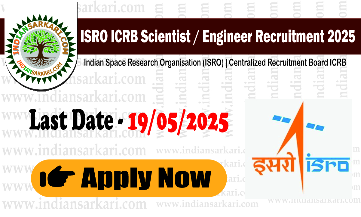 ISRO Scientist / Engineer Electronics, Mechanical and Computer Science Recruitment 2025 Apply Online