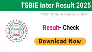 TSBIE TS Inter Results 2025 tgbie.cgg.gov.in Download