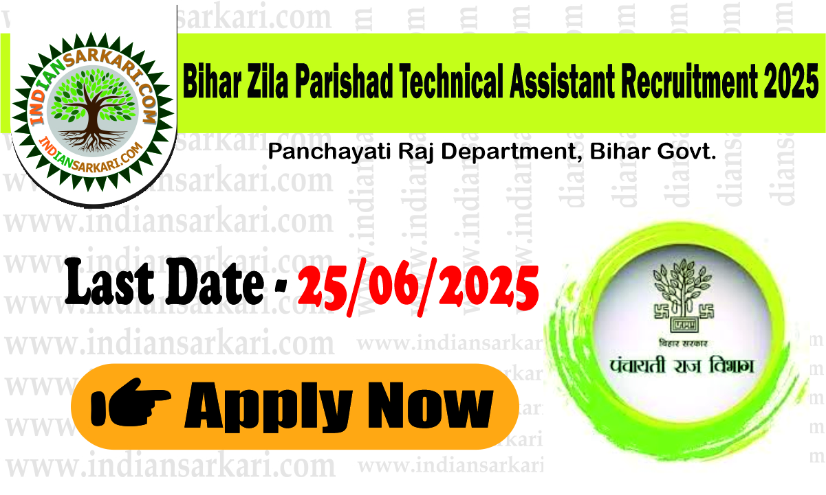 Bihar Zila Parishad Technical Assistant 2025