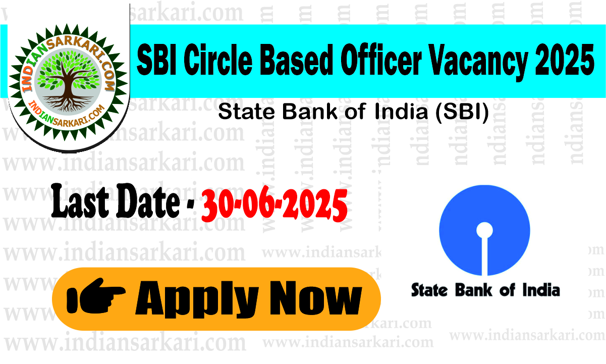 sbi crical SBI Circle Based Officer Vacancy 2025 Apply Now