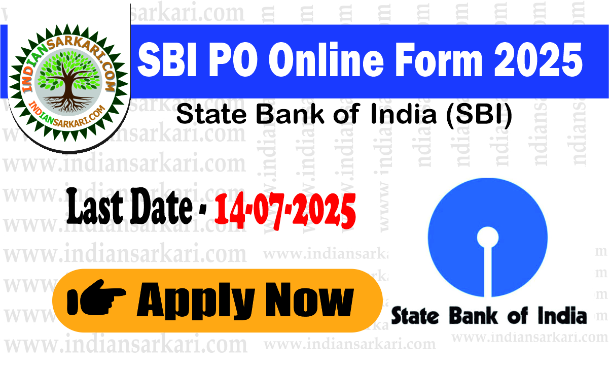 SBI PO Online Form 2025