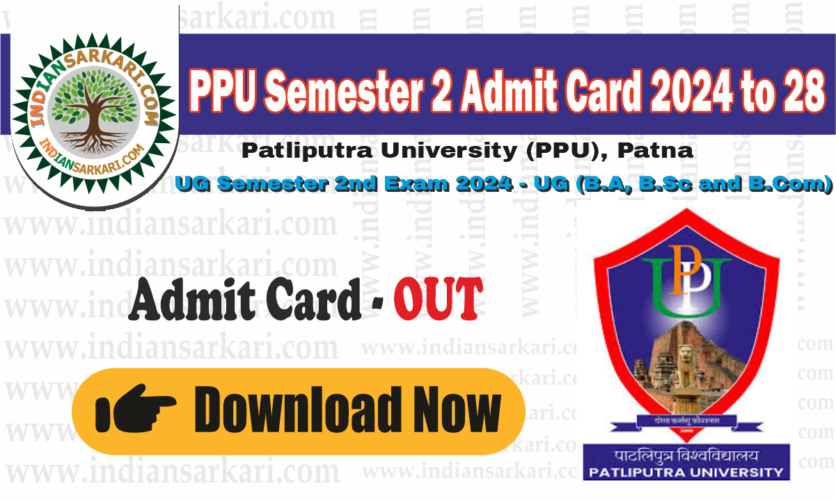 PPU Semester 2 Admit Card 2024 to 28 OUT