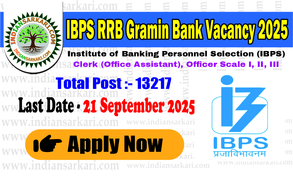 IBPS RRB Gramin Bank Vacancy 2025