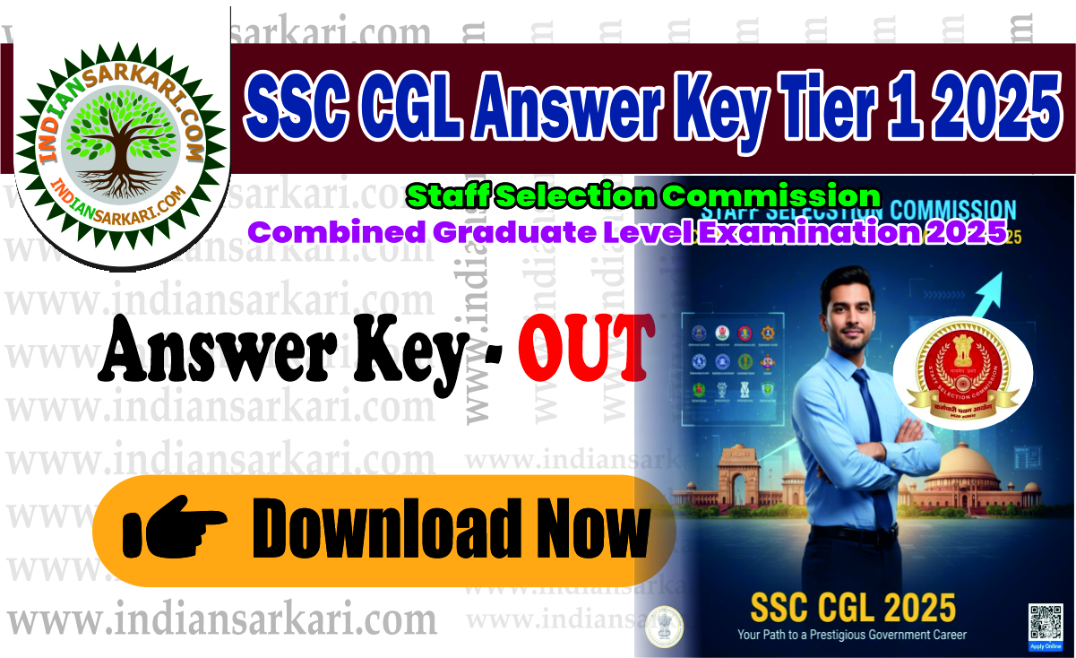SSC CGL Answer Key Tier 1 2025