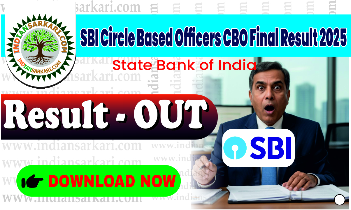 SBI Circle Based Officers CBO Final Result 2025