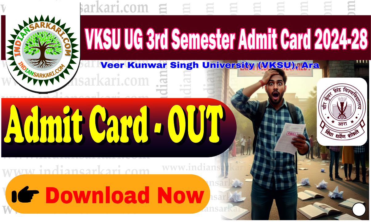 VKSU UG 3rd Semester Admit Card 2024-28