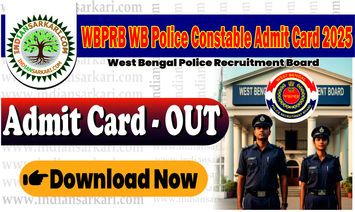 WBPRB WB Police Constable Admit Card 2025