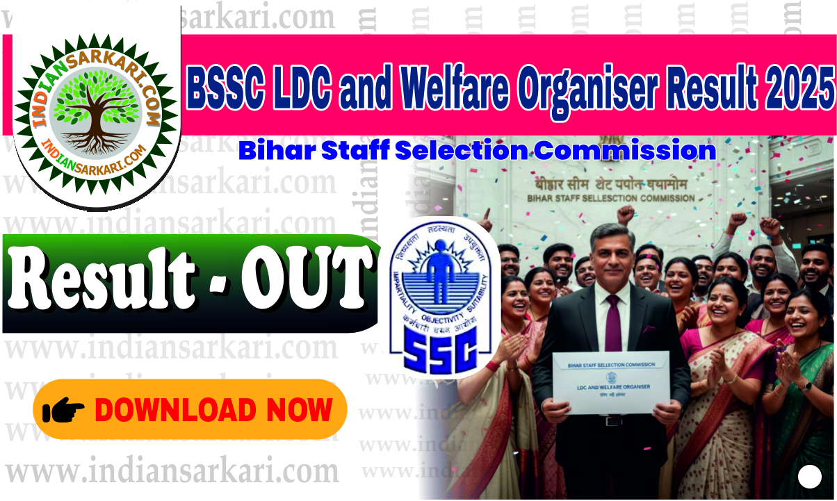 BSSC LDC and Welfare Organiser Result 2025