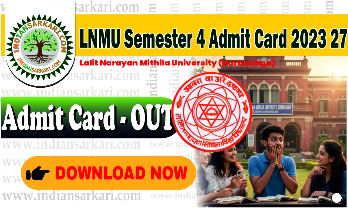 LNMU Semester 4 Admit Card 2023 27