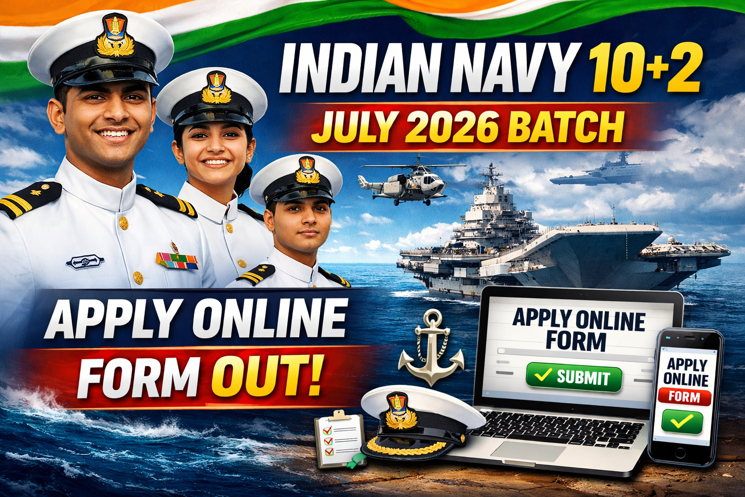 Indian Navy 10+2 July Recruitment 2026
