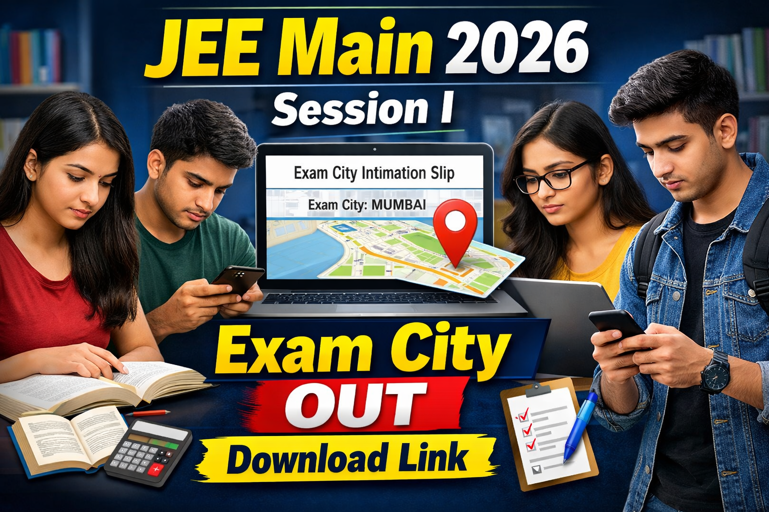 NTA JEE Main Session I Exam City 2026