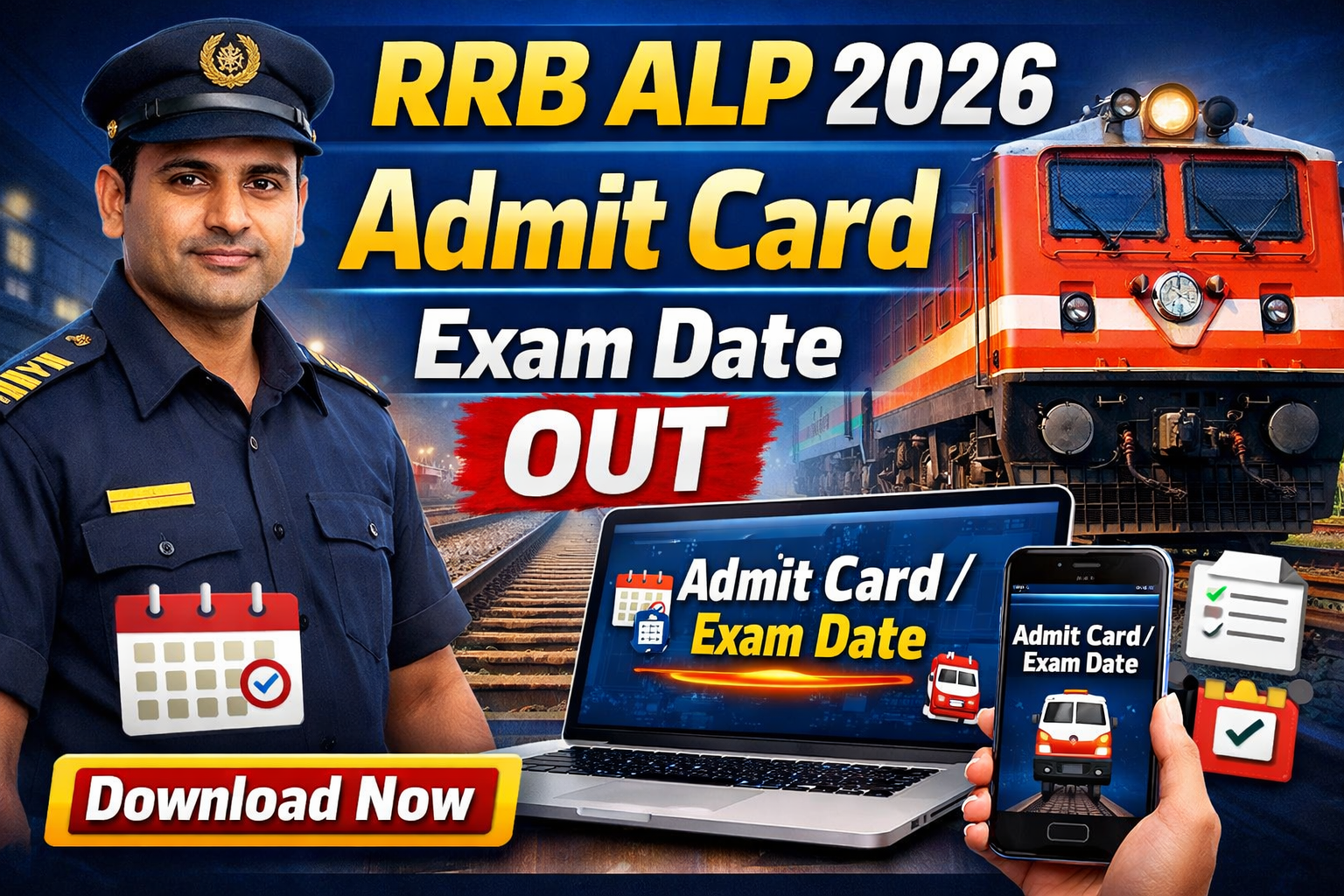 RRB ALP Admit Card 2026 Exam Date