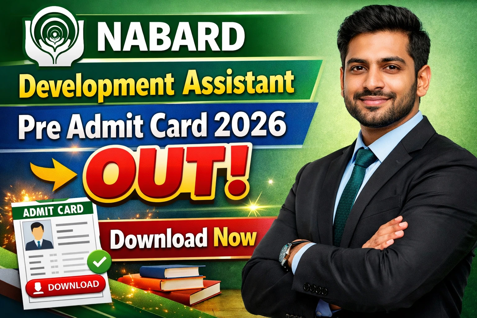 NABARD Development Assistant Pre Admit Card 2026