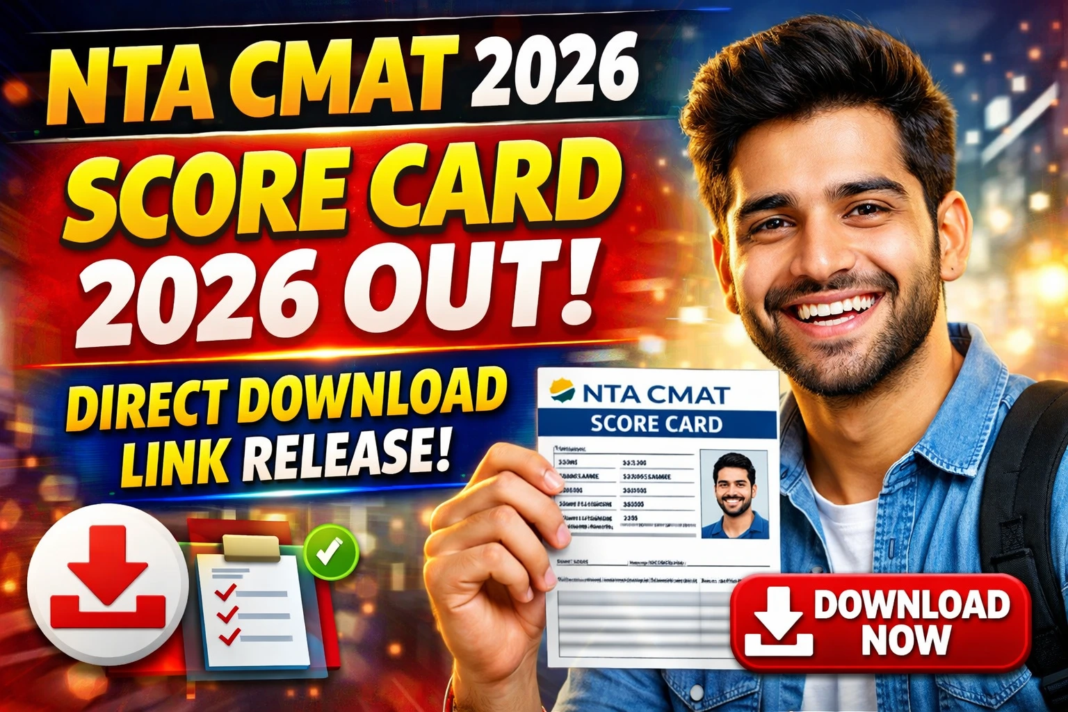 NTA CMAT 2026 Score Card 2026