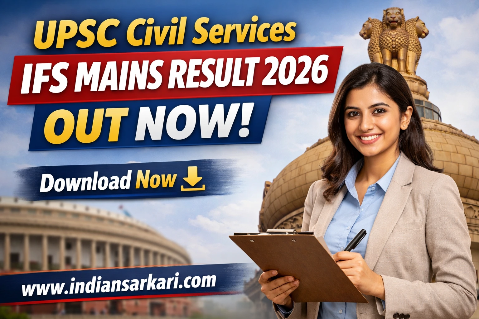 UPSC Civil Services IFS Mains Result 2026