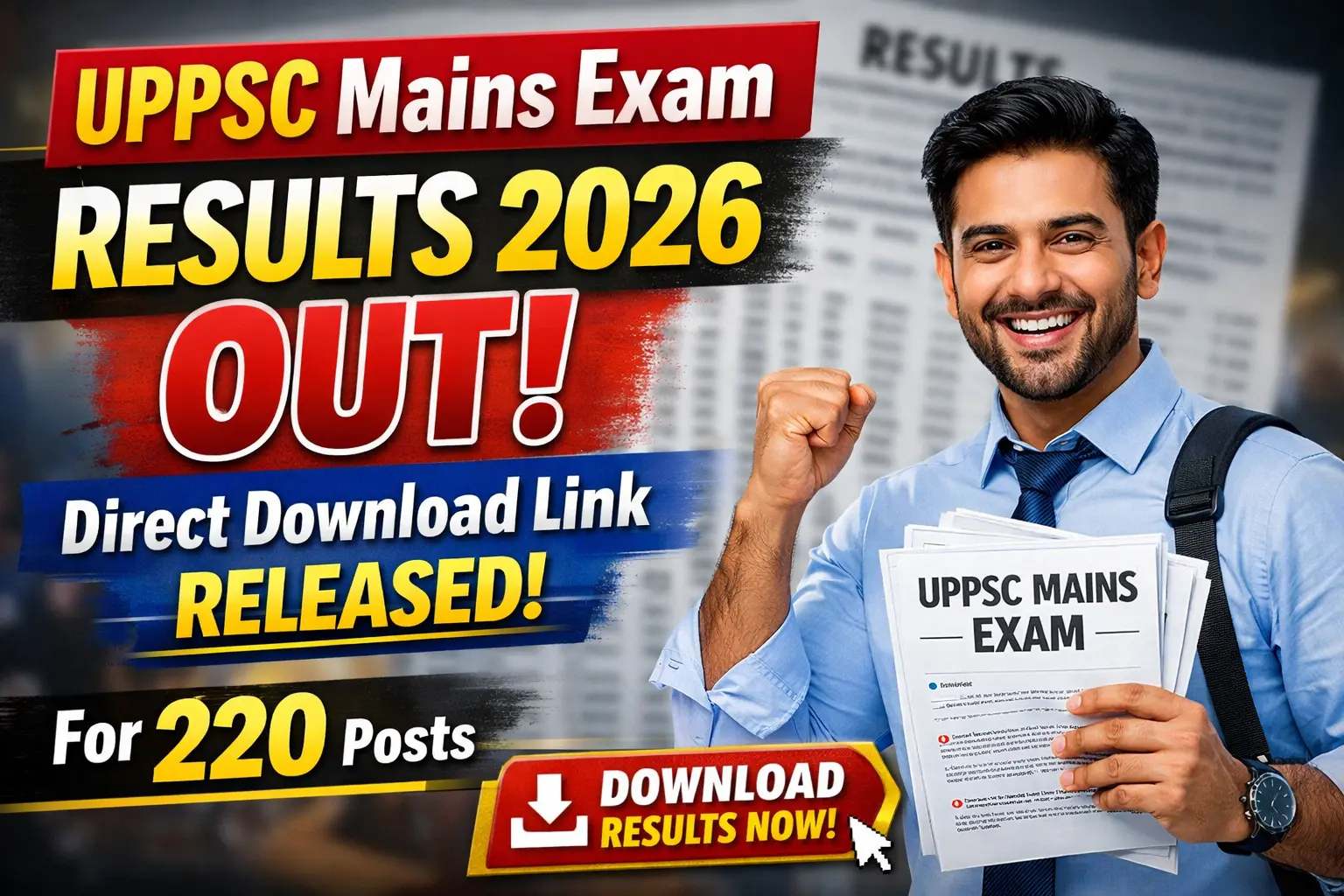 UPPSC Mains Exam Results 2026
