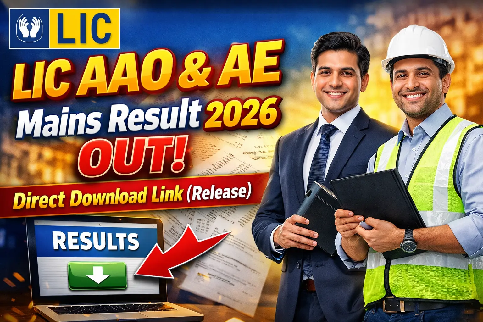 LIC AAO and AE Mains Result 2026