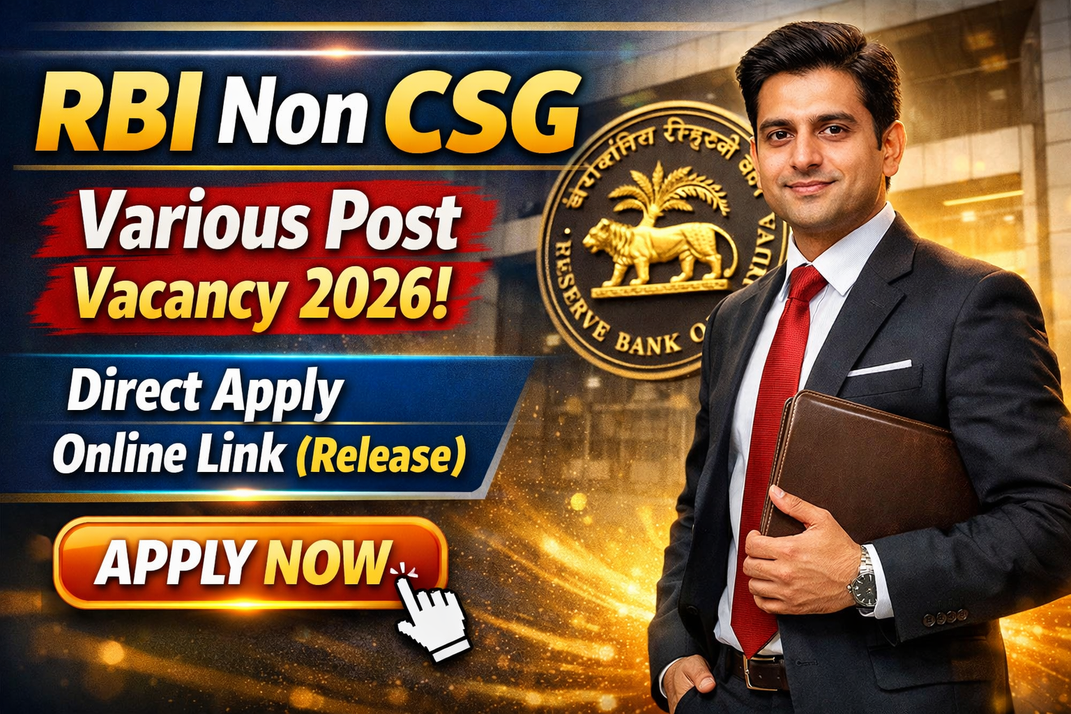 RBI Non CSG Various Post Vacancy 2026