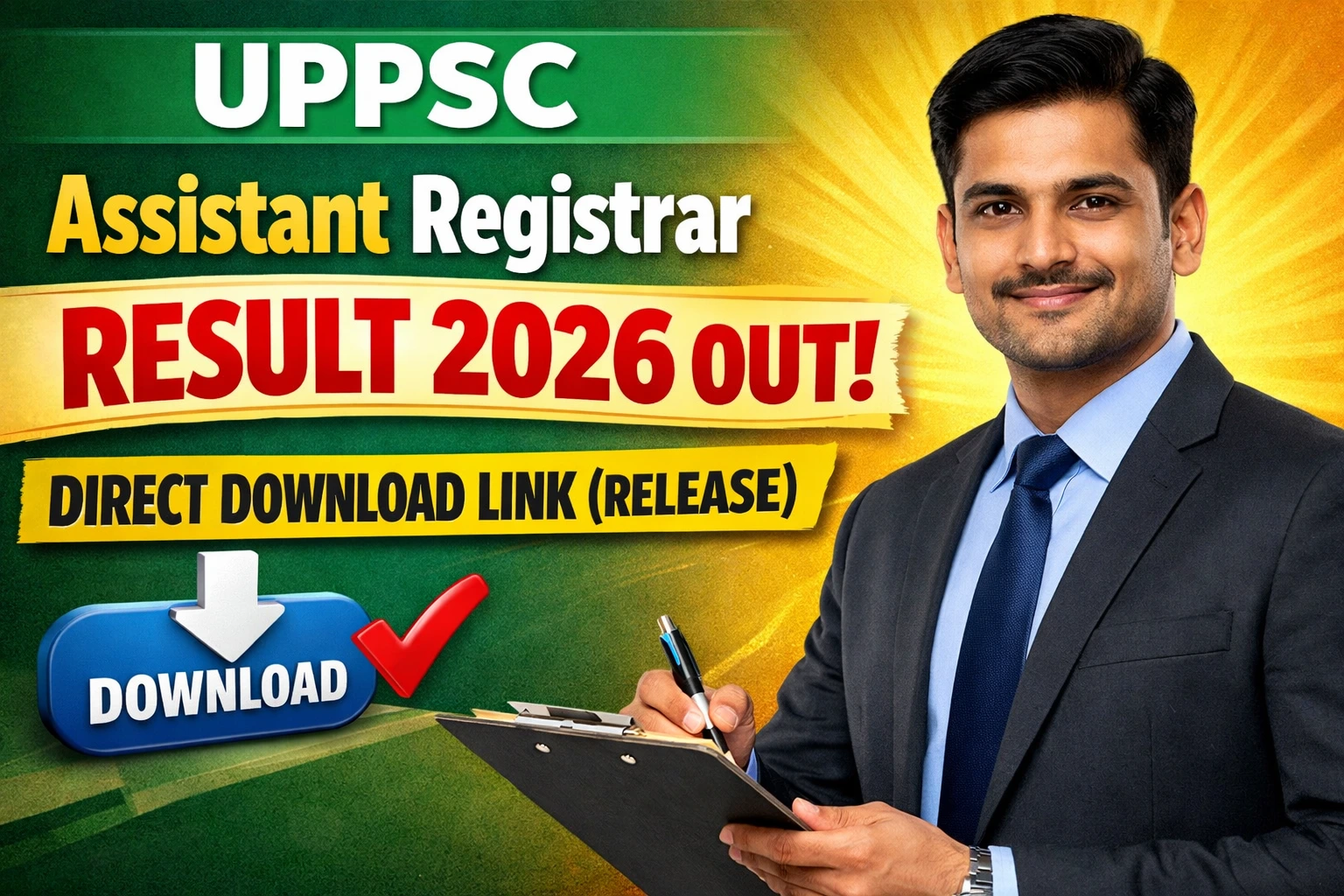 UPPSC Assistant Registrar Result 2026