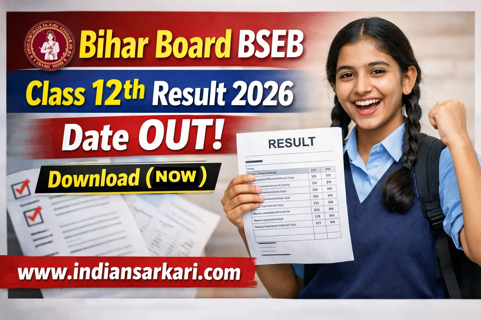 Bihar Board BSEB Class 12th Result 2026