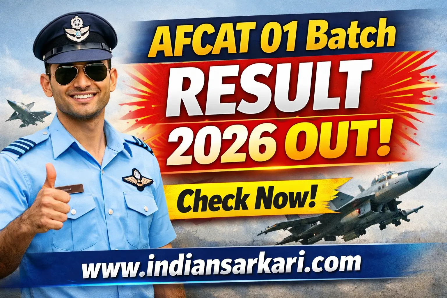 AFCAT 01 Batch Result 2026
