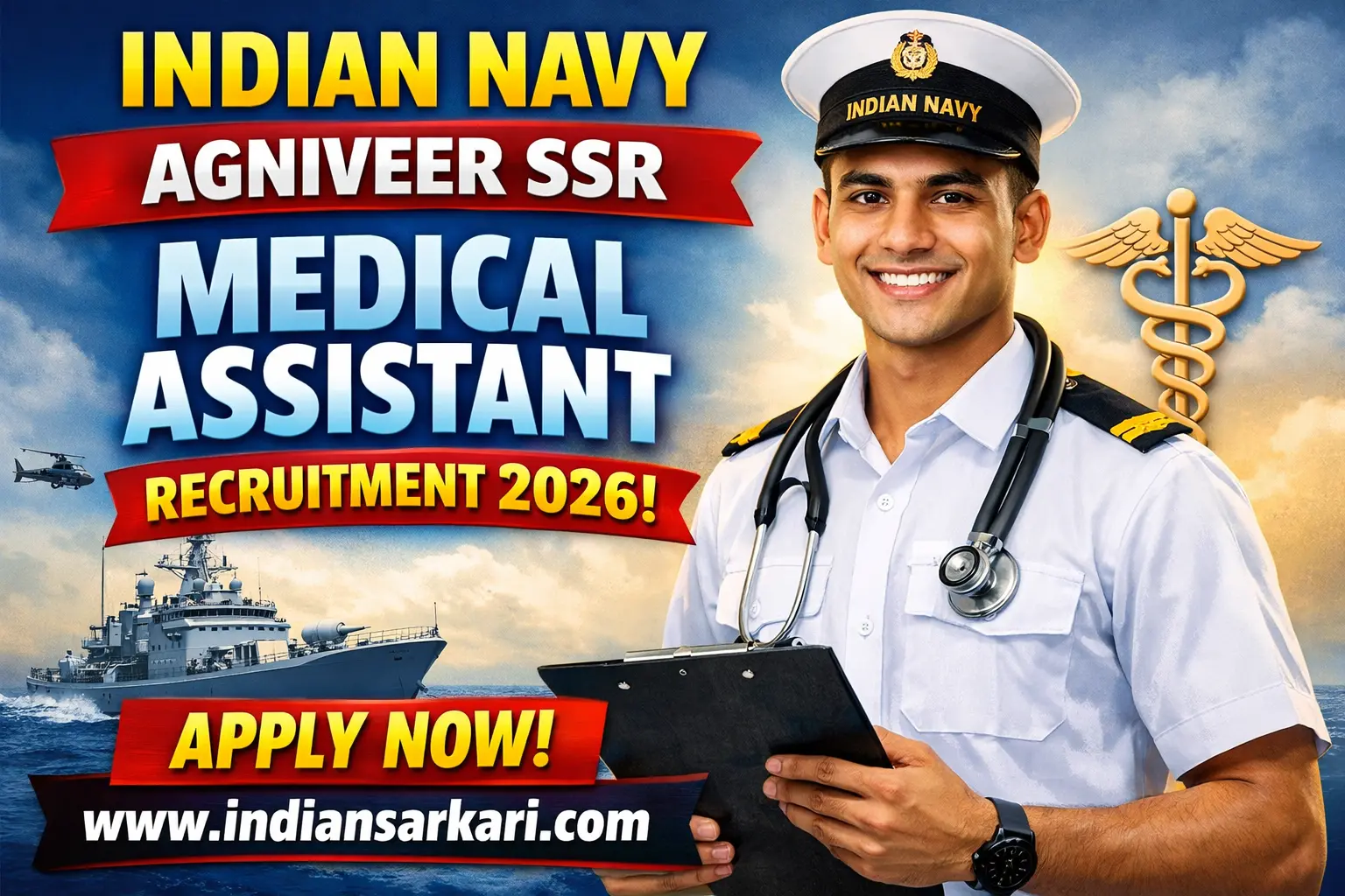 Indian Navy Agniveer SSR Medical Assistant Recruitment 2026