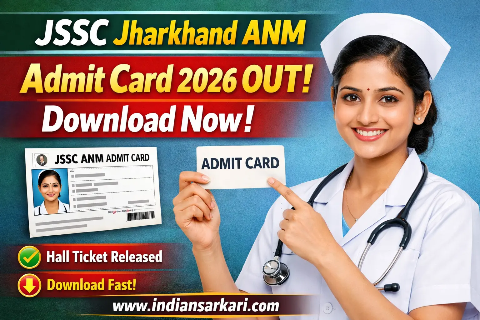 JSSC Jharkhand ANM Admit Card 2026