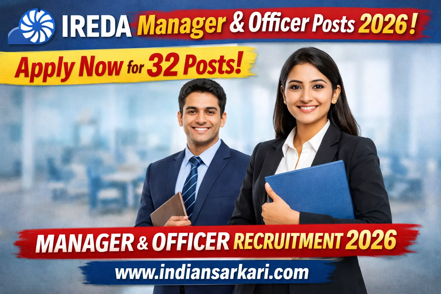 IREDA Manager & Officer Posts Recruitment 2026