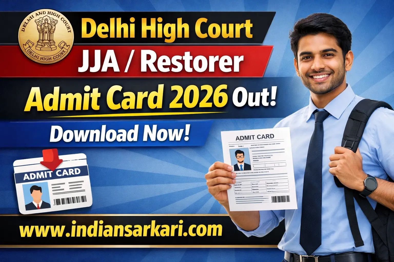 Delhi High Court JJA / Restorer Admit Card 2026