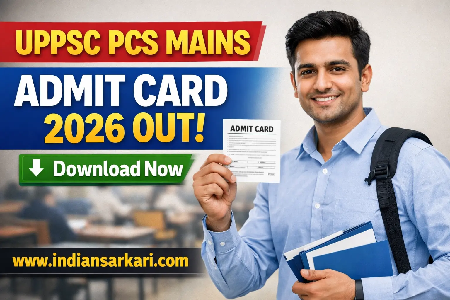 UPPSC PCS Mains Admit Card 2026