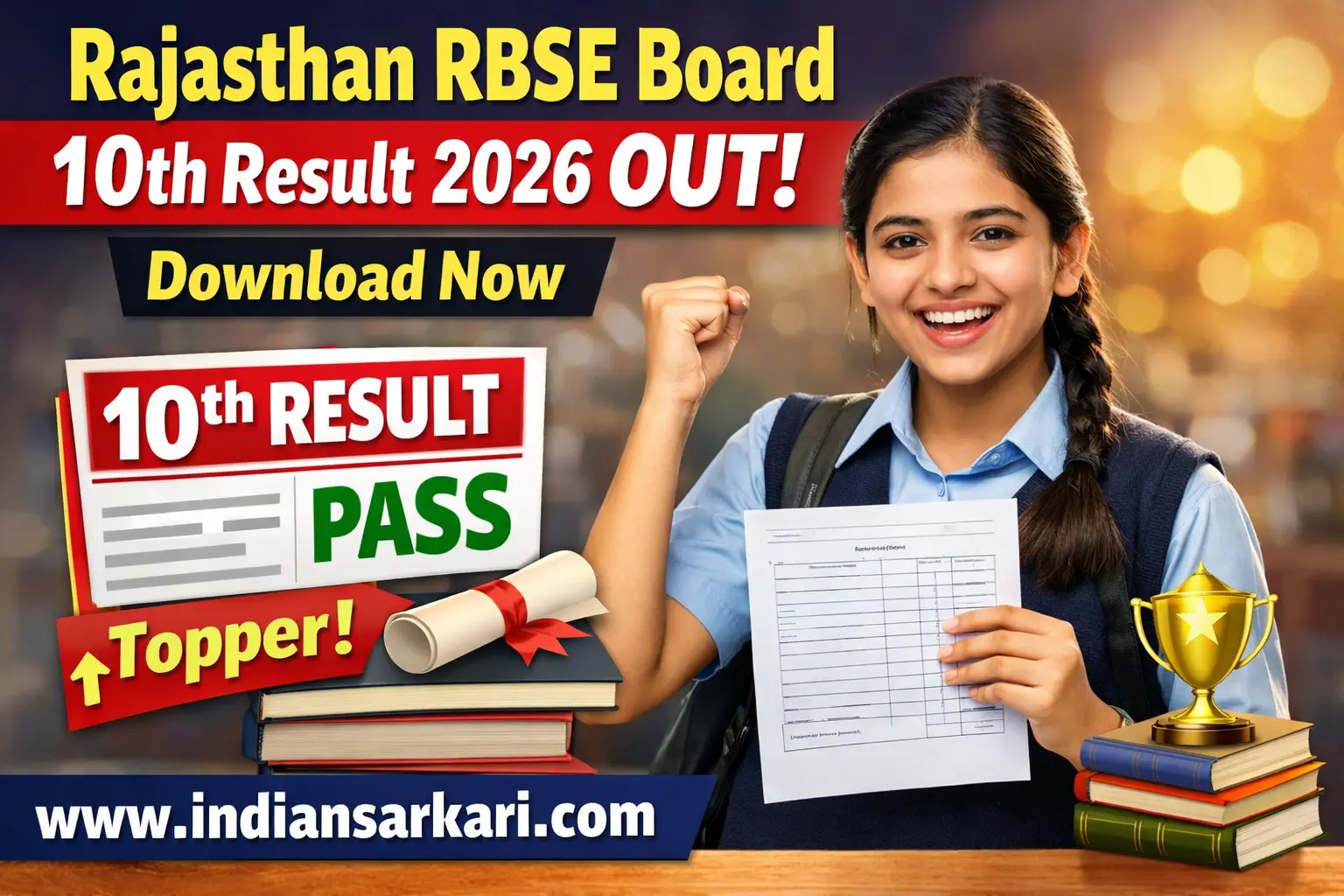 Rajasthan RBSE Board 10th Result 2026