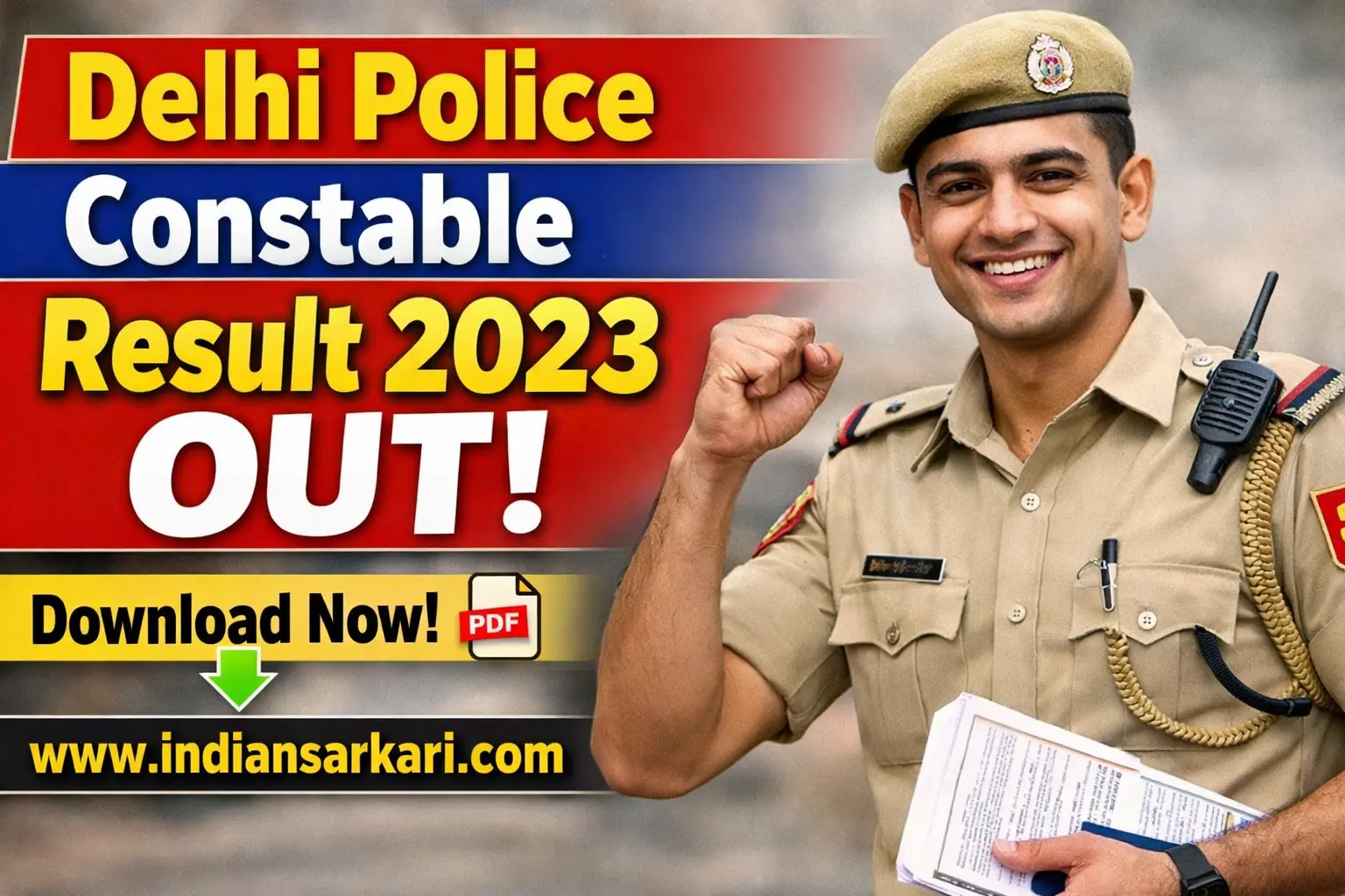 Delhi Police Constable Result 2023