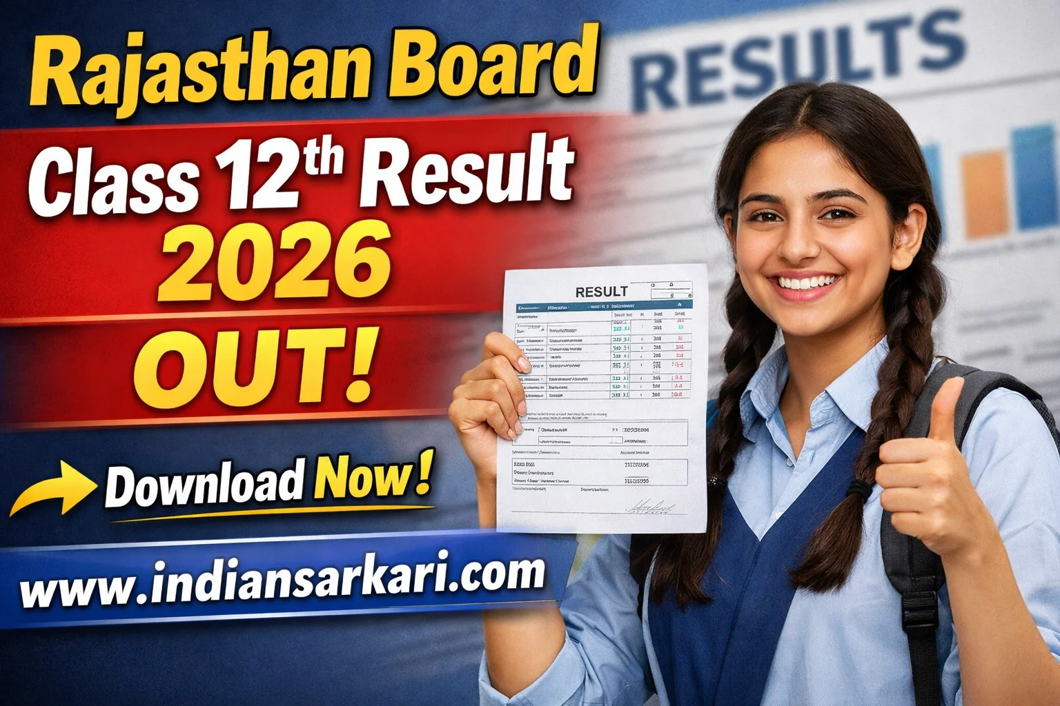 Rajasthan Board Class 12th Result 2026