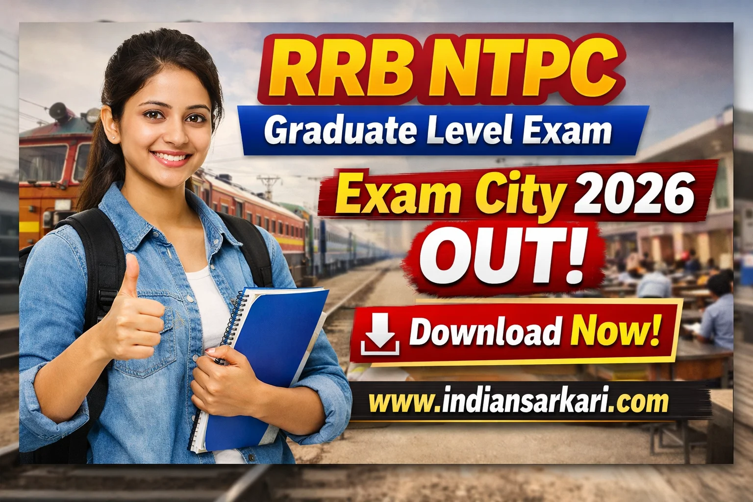 RRB NTPC Graduate Level Exam City 2026