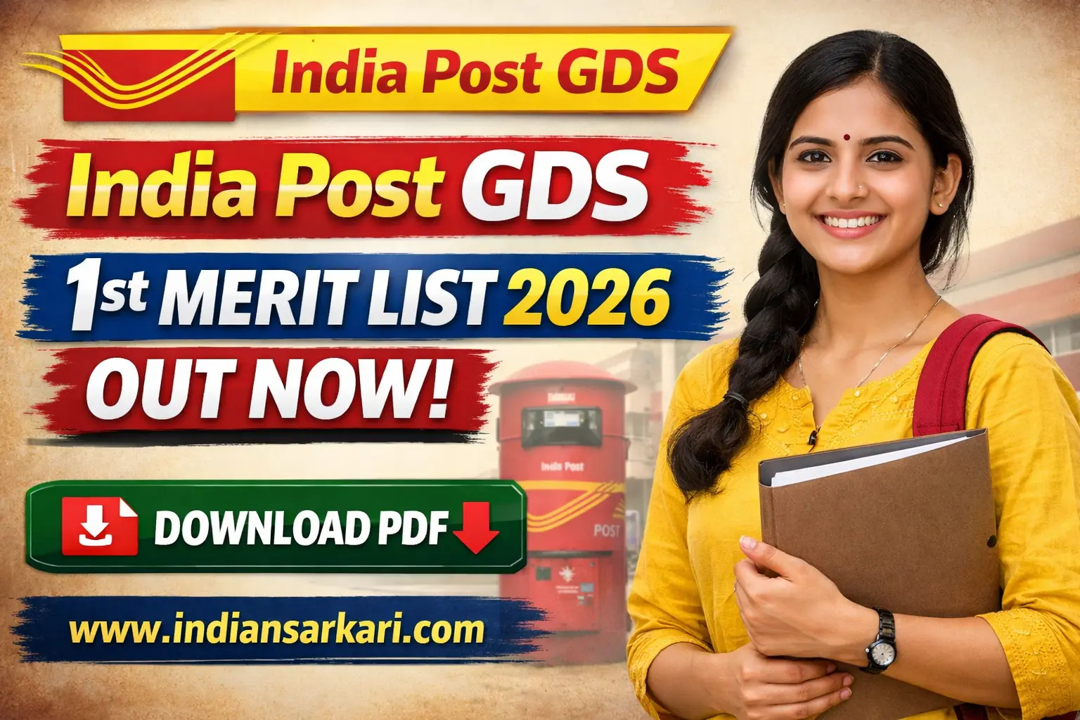 India Post GDS 1st Merit List 2026