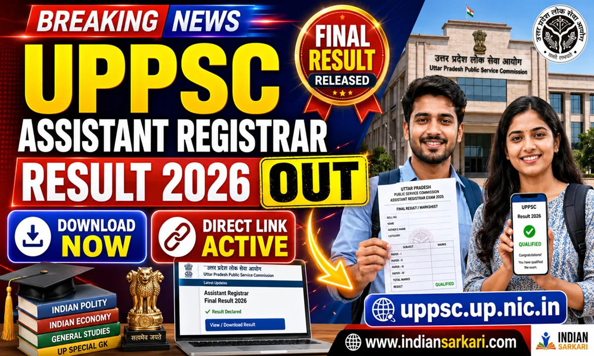 UPPSC Assistant Registrar Final Result 2026