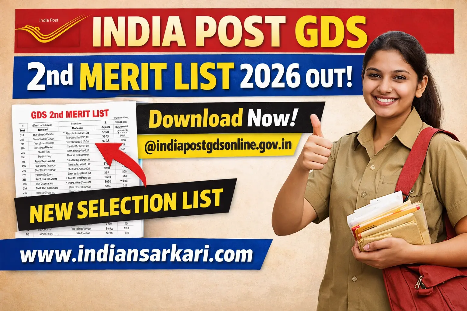 India Post GDS 2nd Merit List 2026