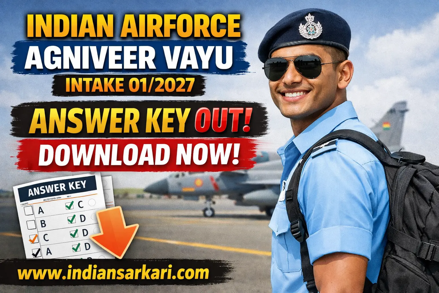 Indian Airforce Agniveer Vayu Intake 01/2027 Answer Key
