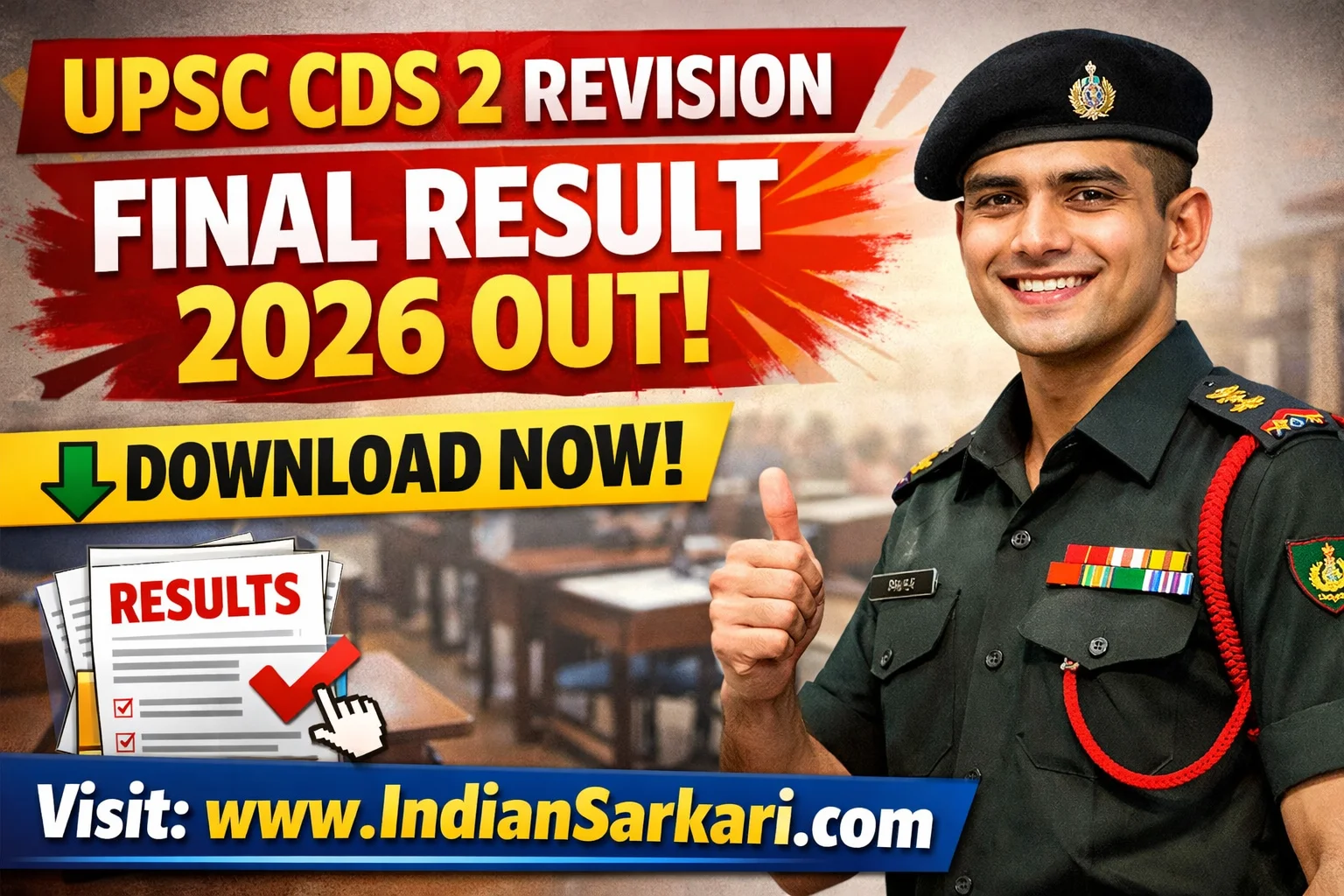 UPSC CDS 2 Revision Final Result 2026