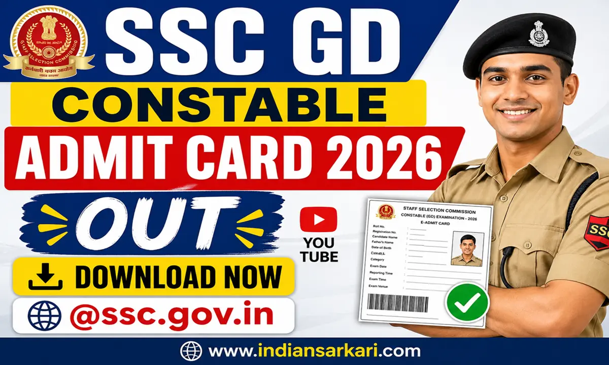 SSC GD Constable Admit Card 2026