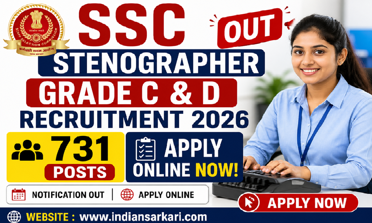 SSC Stenographer Grade C and D Recruitment 2026