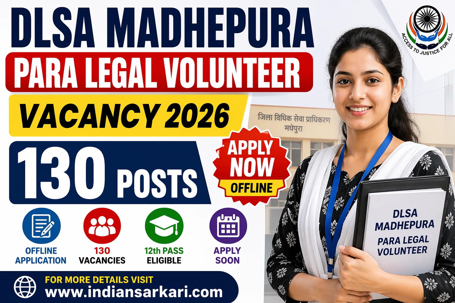 DLSA Madhepura Para Legal Volunteer Vacancy 2026