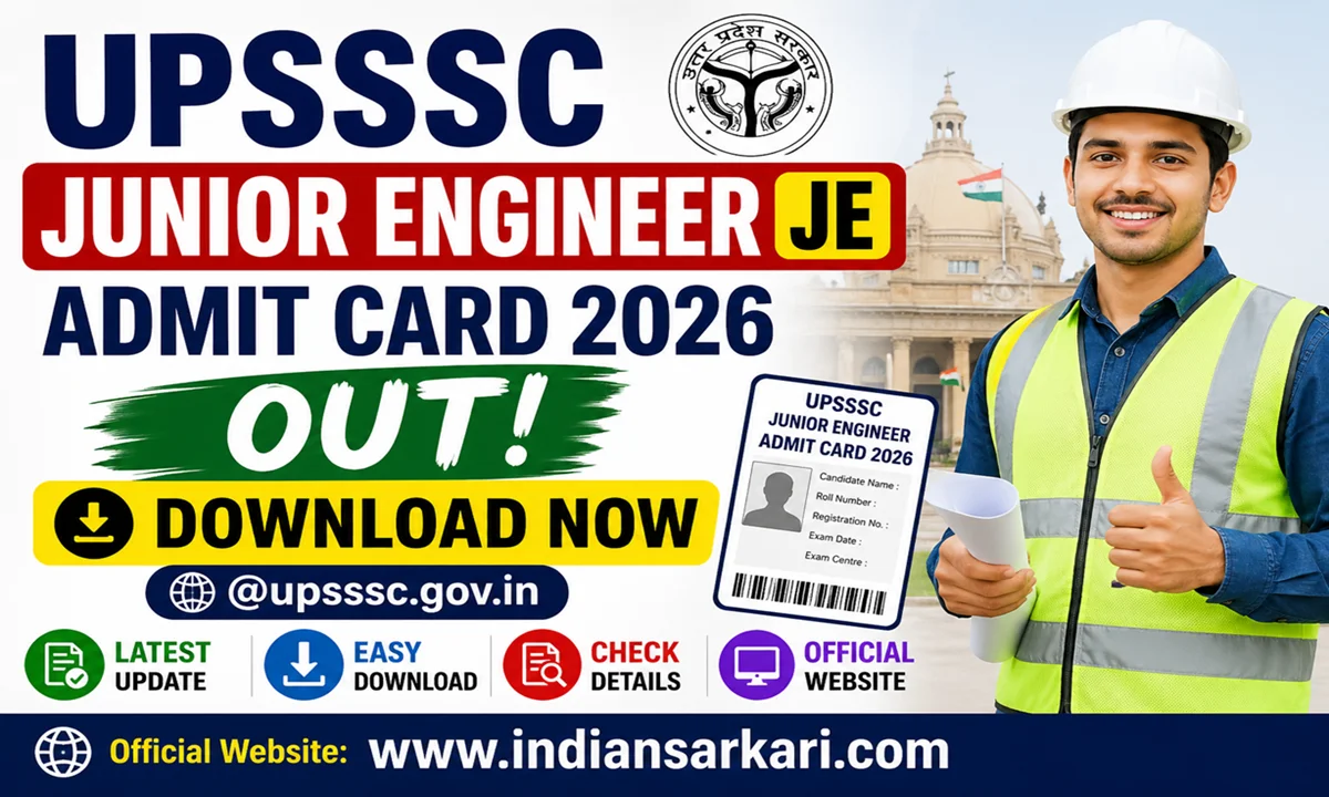UPSSSC Junior Engineer JE Admit Card 2026