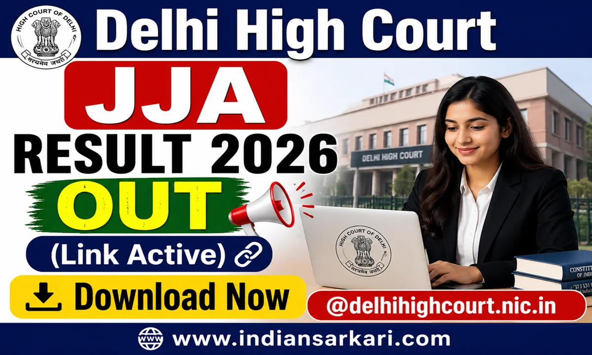 Delhi High Court JJA Result 2026