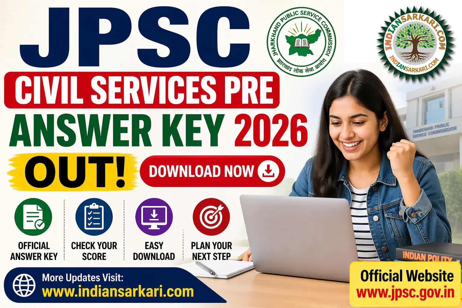 JPSC Civil Services Pre Answer Key 2026