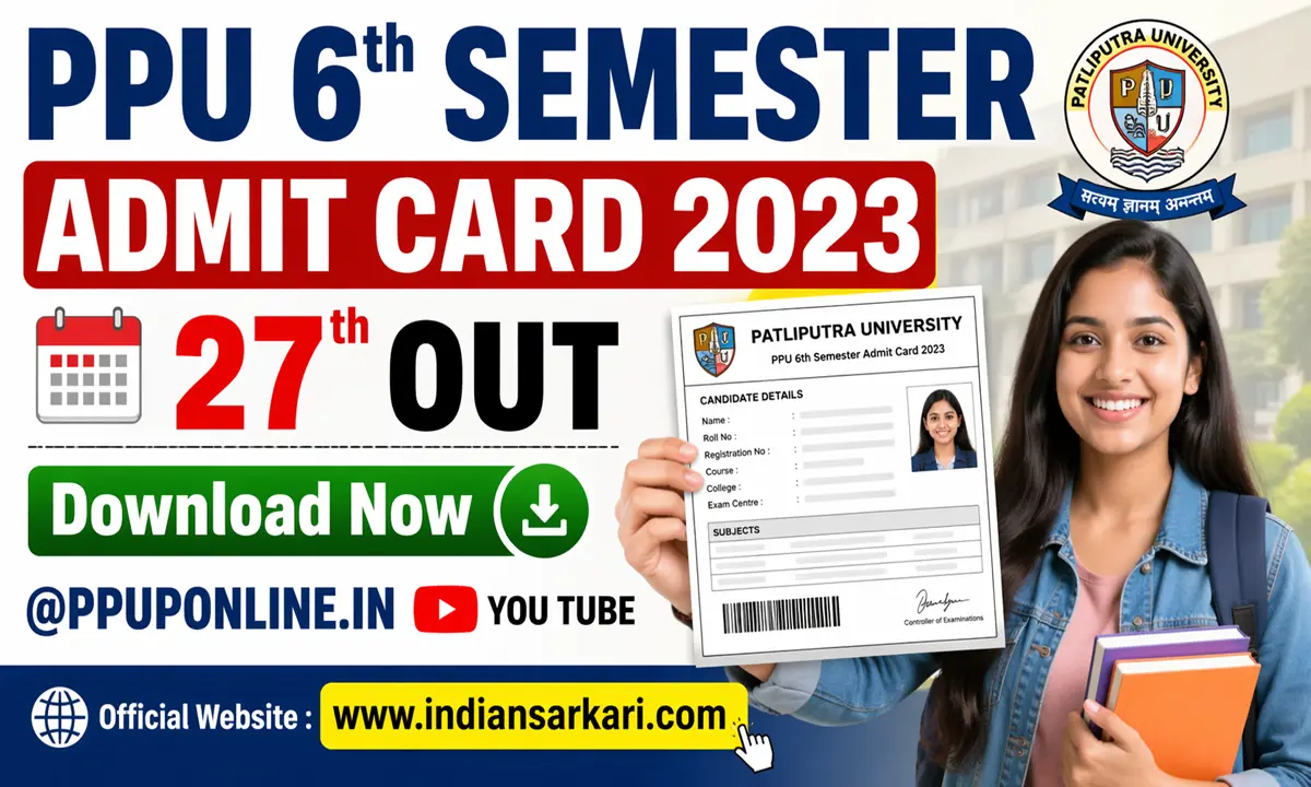 PPU 6th Semester Admit Card 2023 27